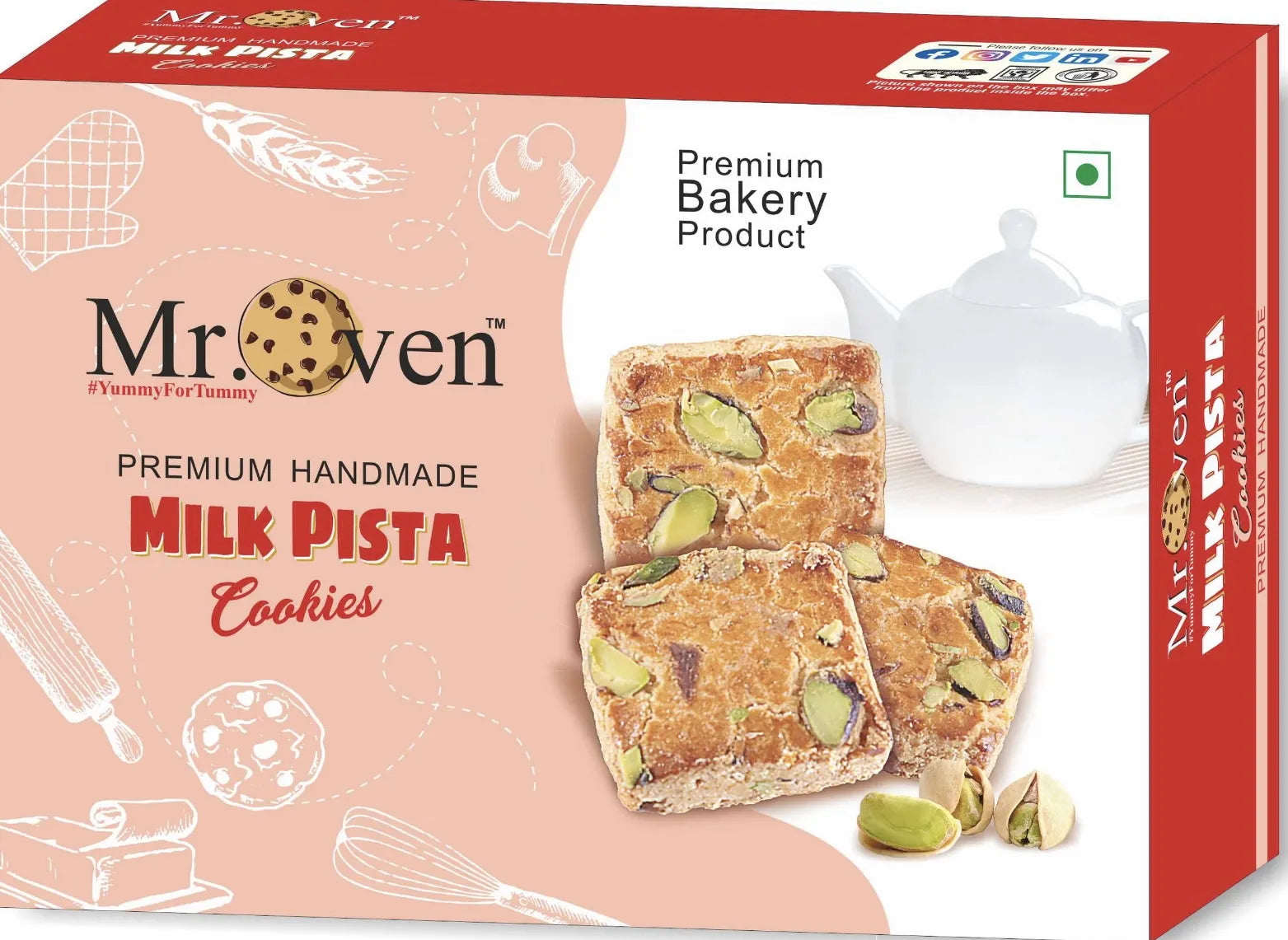 Milk Pista Cookies