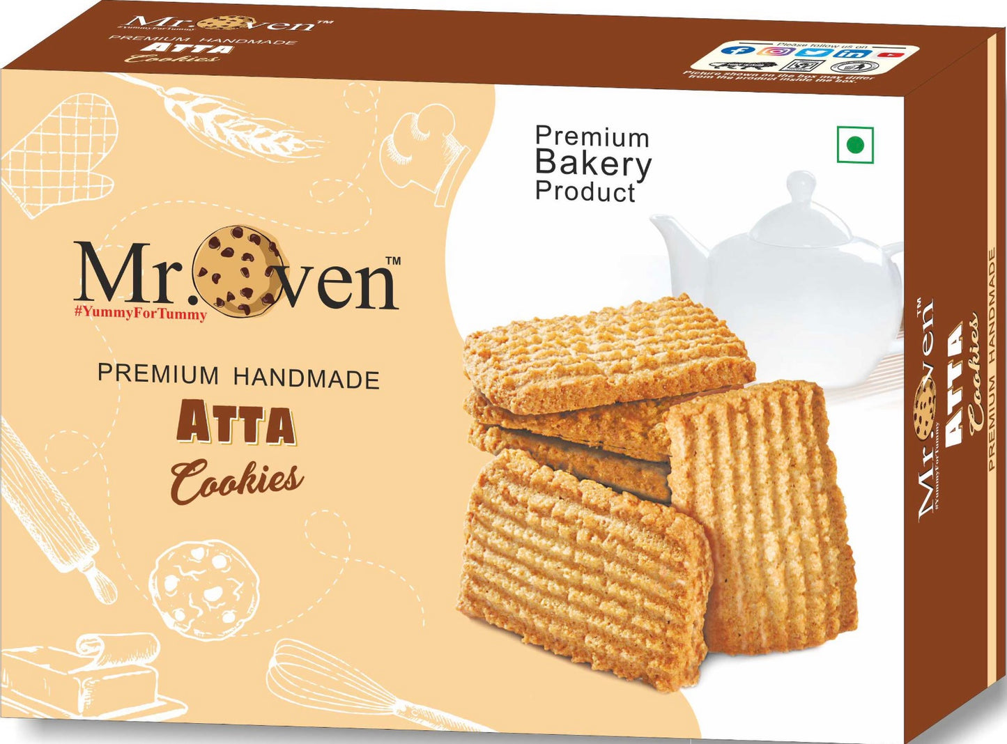 Plain Atta Cookies