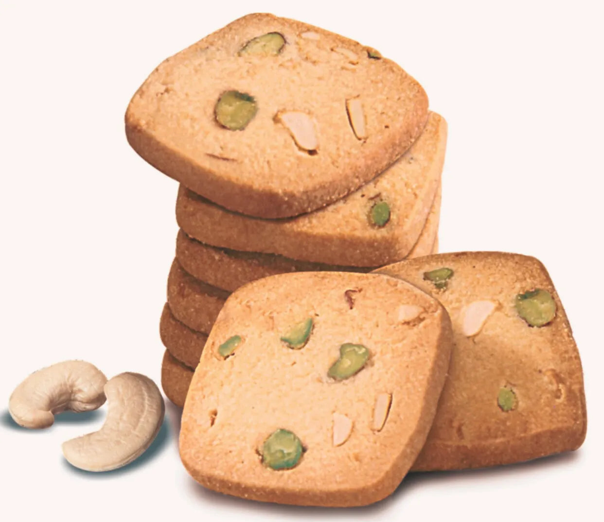 Atta Kaju Pista Desi Ghee Cookies