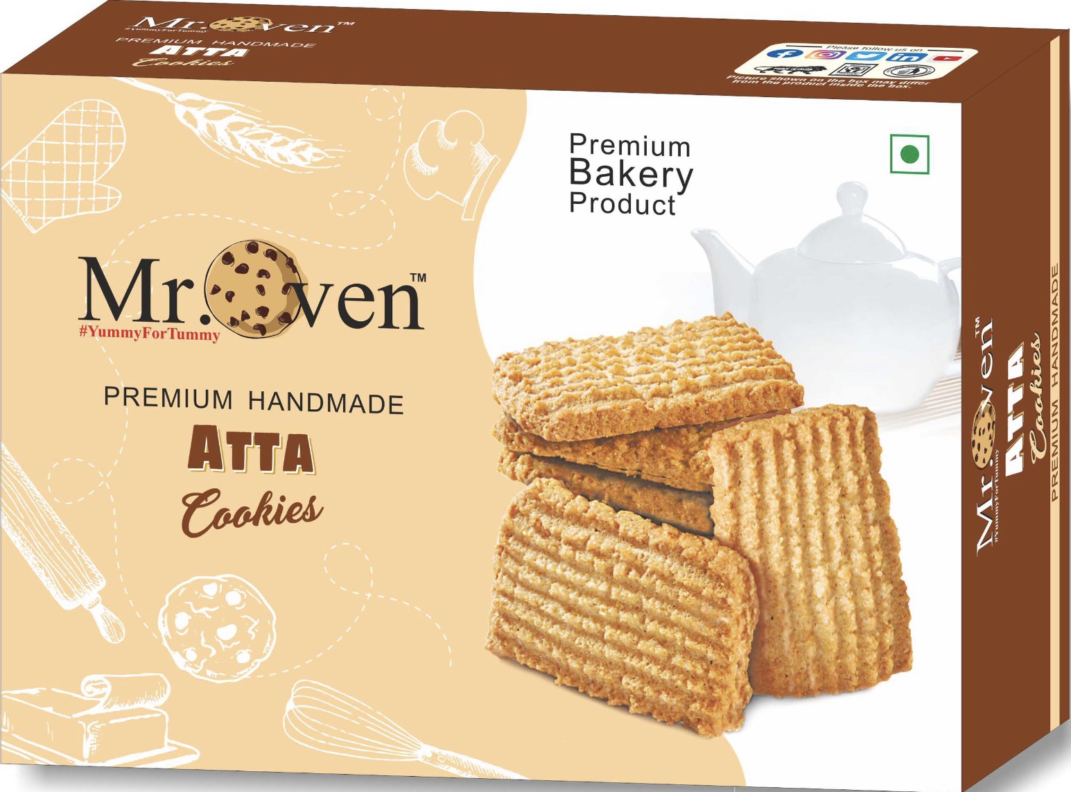 Plain Atta Cookies Plain Atta Cookies